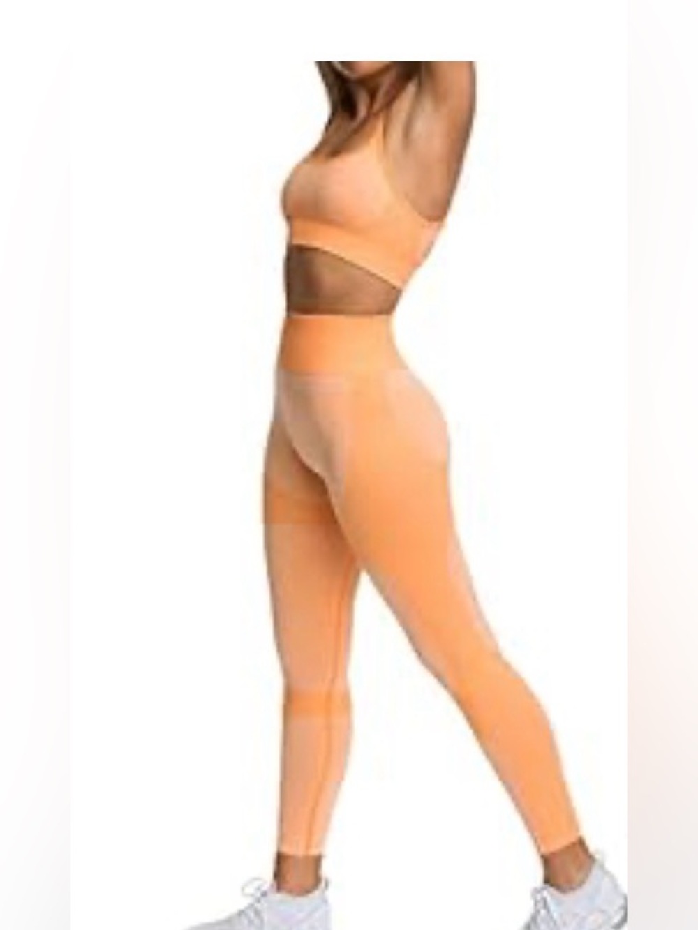 Amazon High-Waist Peach Ombre Leggings